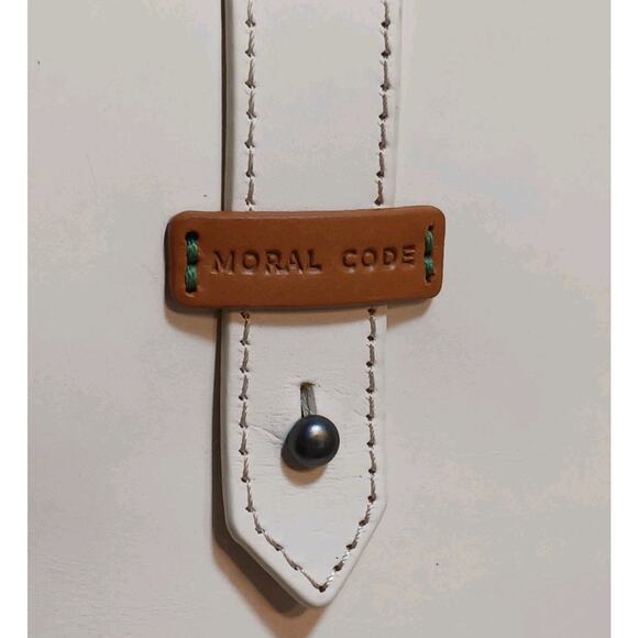 Moral Code Blake Tote Ivory Eco Friendly Leather MSRP $179 EUC - Picture 3 of 13